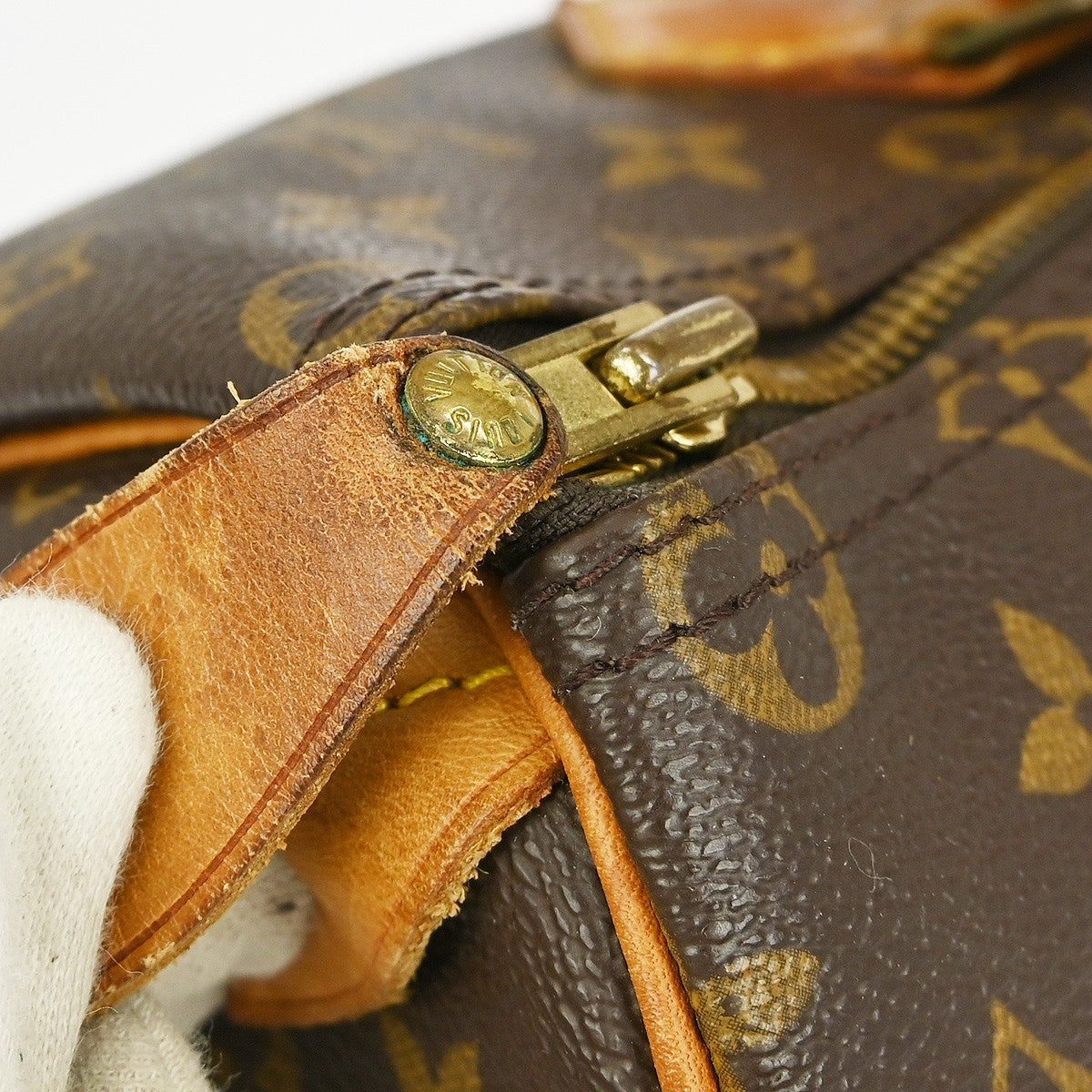 Louis Vuitton Speedy Handbag Monogram Canvas Brown Canvas Handbag (Pre-Owned)