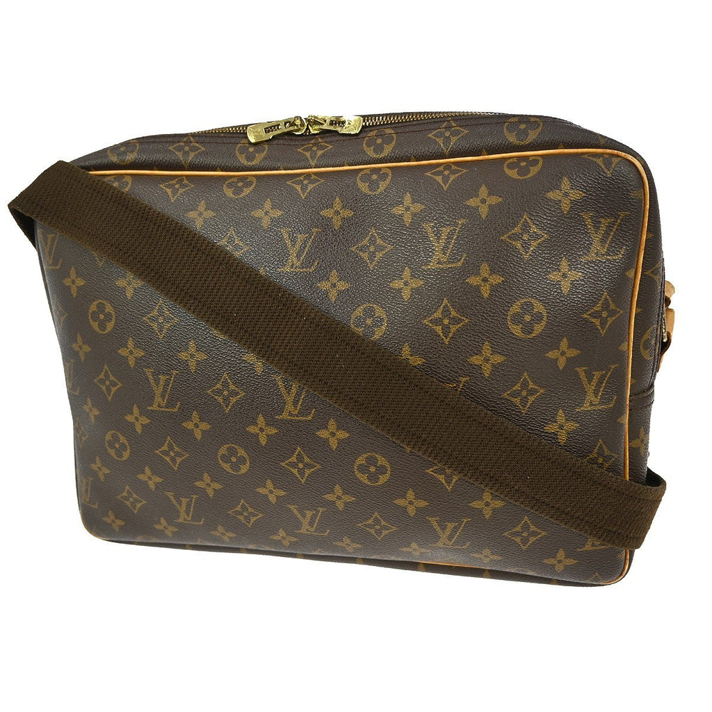 Louis Vuitton Reporter Bag Monogram Canvas Brown Canvas Shoulder Bag Bag (Pre-Owned)