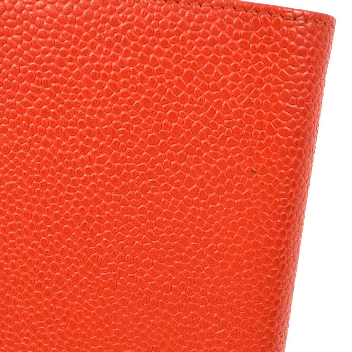 Chanel Vintage Timeless Cc Bifold Wallet Caviar Red Leather Wallets Accessory (Pre-Owned)