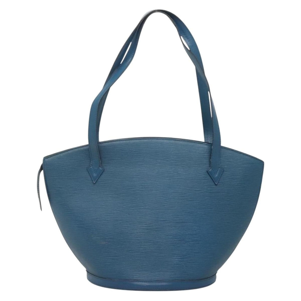 Louis Vuitton Saint Jacques Handbag Epi Leather Blue Leather Handbag (Pre-Owned)