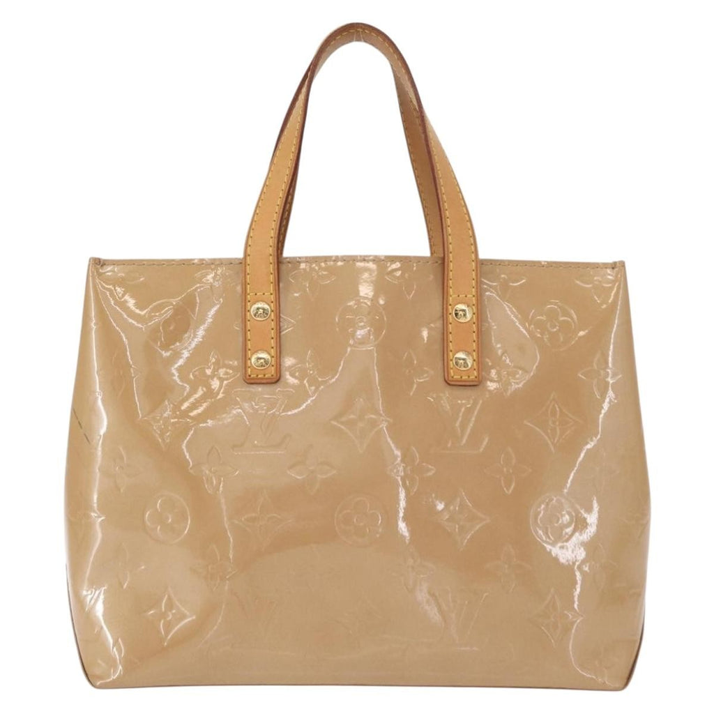 Louis Vuitton Reade Handbag Monogram Vernis Beige Patent_Leather Handbag (Pre-Owned)
