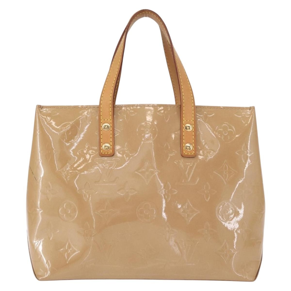 Louis Vuitton Reade Handbag Monogram Vernis Beige Patent_Leather Handbag (Pre-Owned)