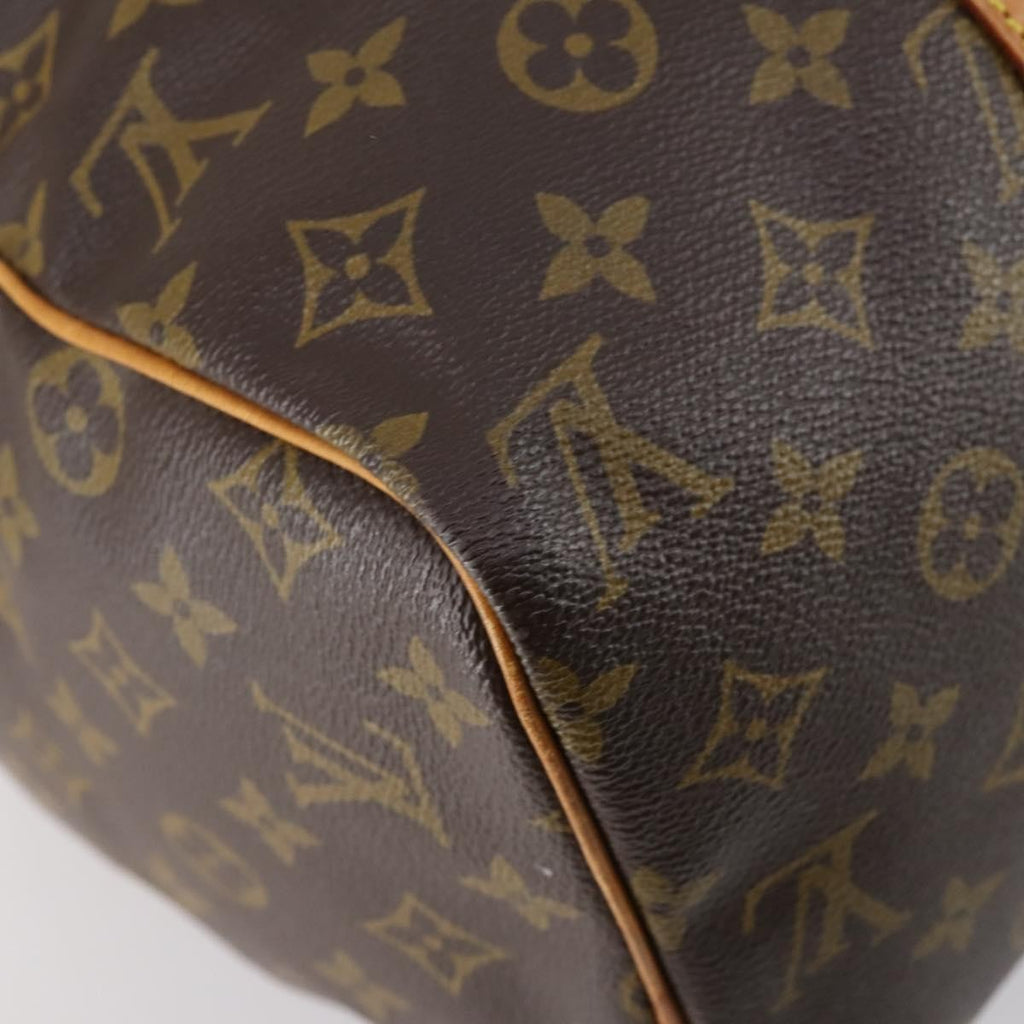 Louis Vuitton Sac Souple Handbag Monogram Canvas Brown Canvas Travel Bag Bag (Pre-Owned)