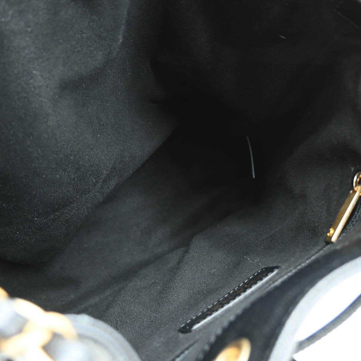 Chanel Deauville Drawstring Bucket Bag Studded Caviar Black Leather Shoulder Bag Bag (Pre-Owned)