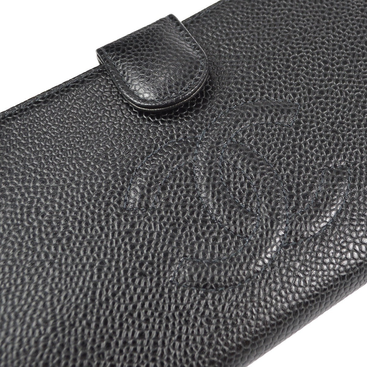 Chanel Timeless Cc French Wallet Caviar Black Leather Wallets Accessory (Pre-Owned)