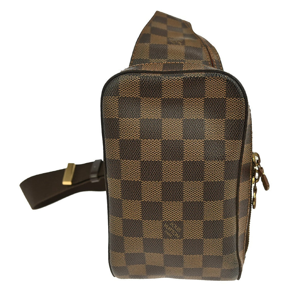 Louis Vuitton Geronimos Waist Bag Damier Brown Canvas Shoulder Bag Bag (Pre-Owned)