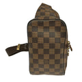 Louis Vuitton Geronimos Waist Bag Damier Brown Canvas Shoulder Bag Bag (Pre-Owned)