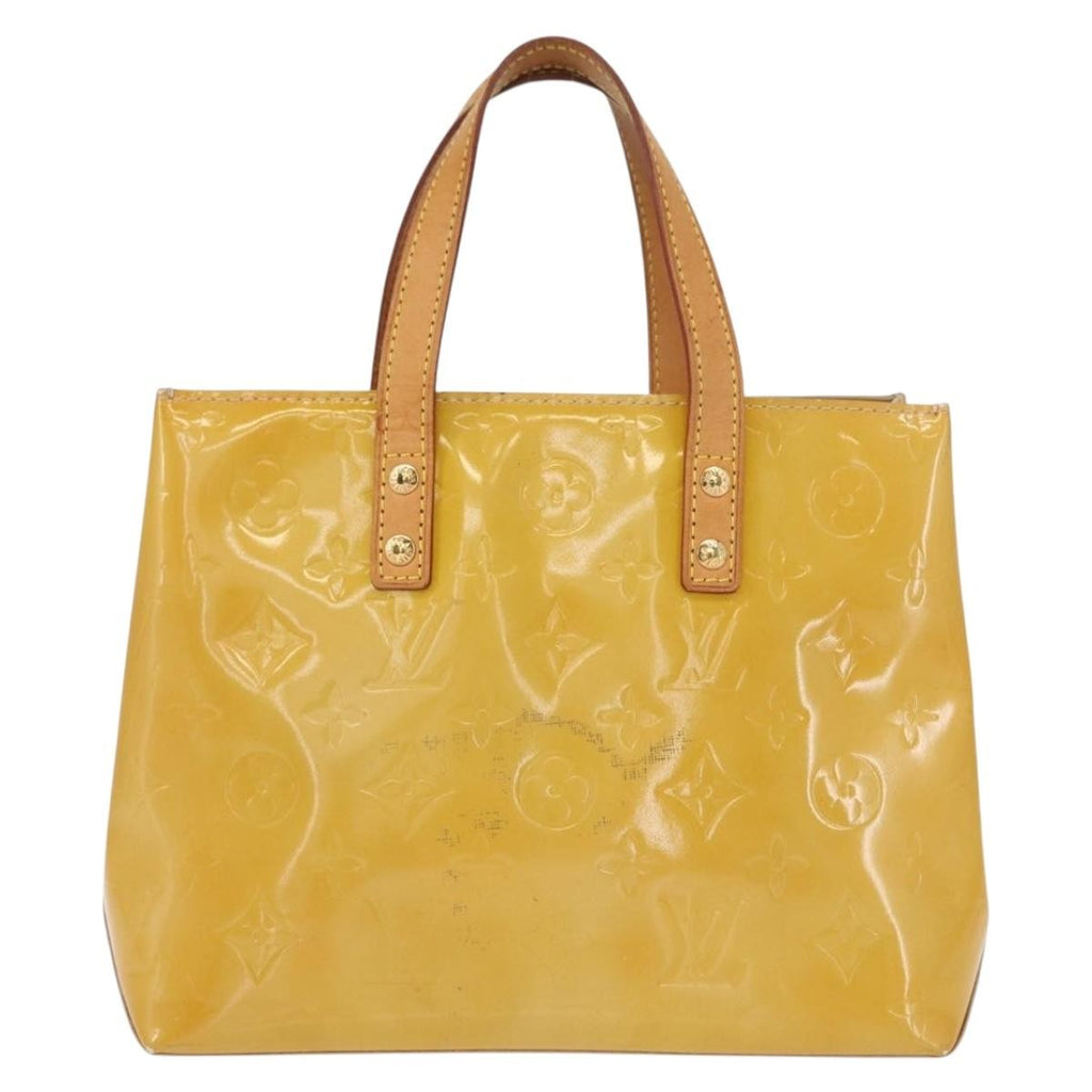 Louis Vuitton Reade Handbag Monogram Vernis Beige Patent_Leather Handbag (Pre-Owned)