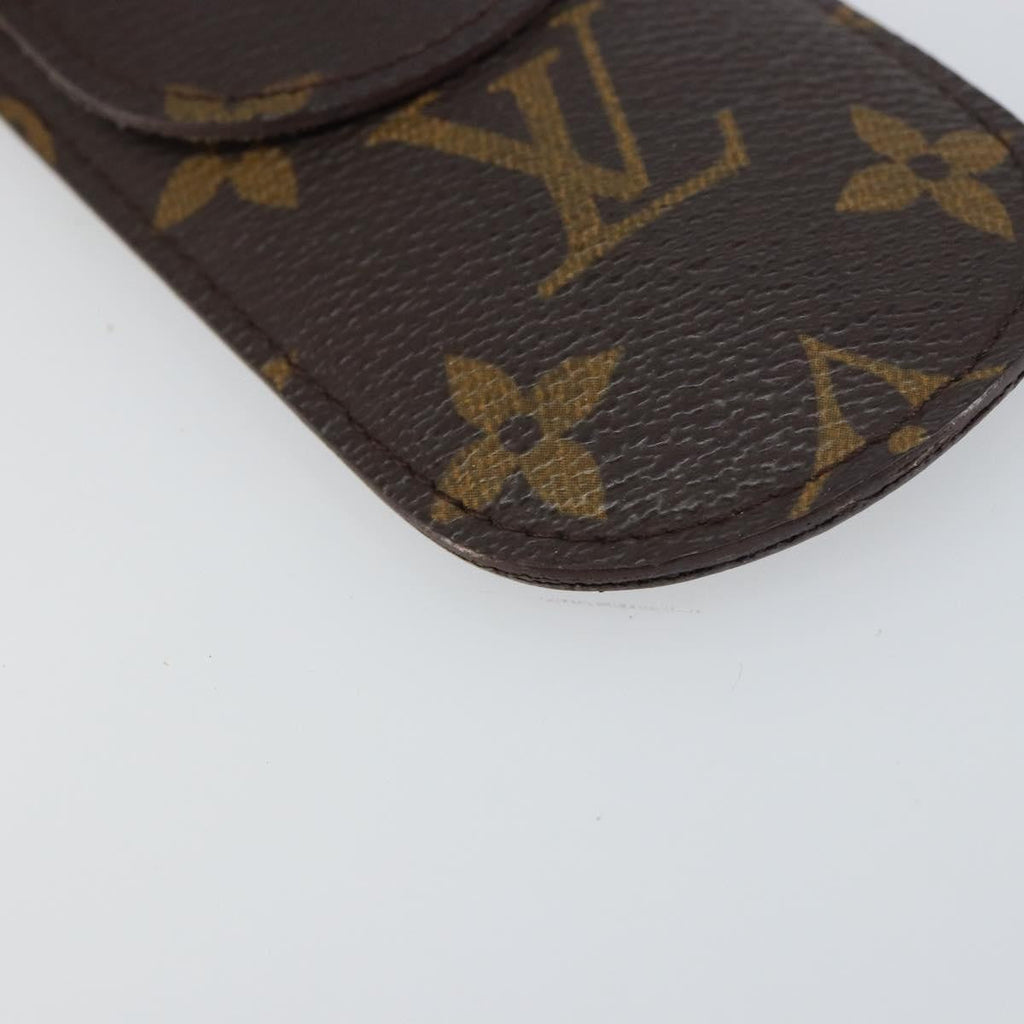 Louis Vuitton Etui À Stylo Canvas Brown Canvas Clutche & Pouche Bag (Pre-Owned)