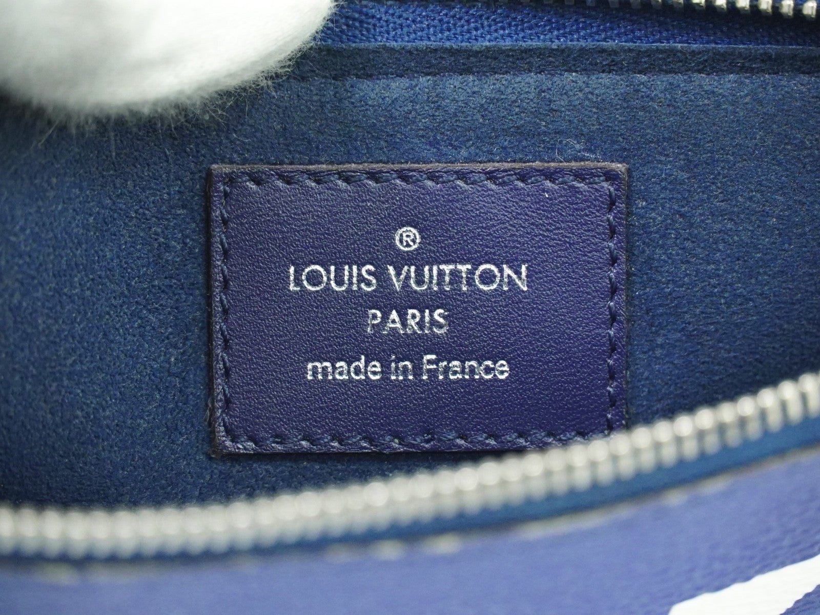 Louis Vuitton Double Zip Pochette Limited Edition Escale Monogram Giant Blue Canvas Shoulder Bag Bag (Pre-Owned)