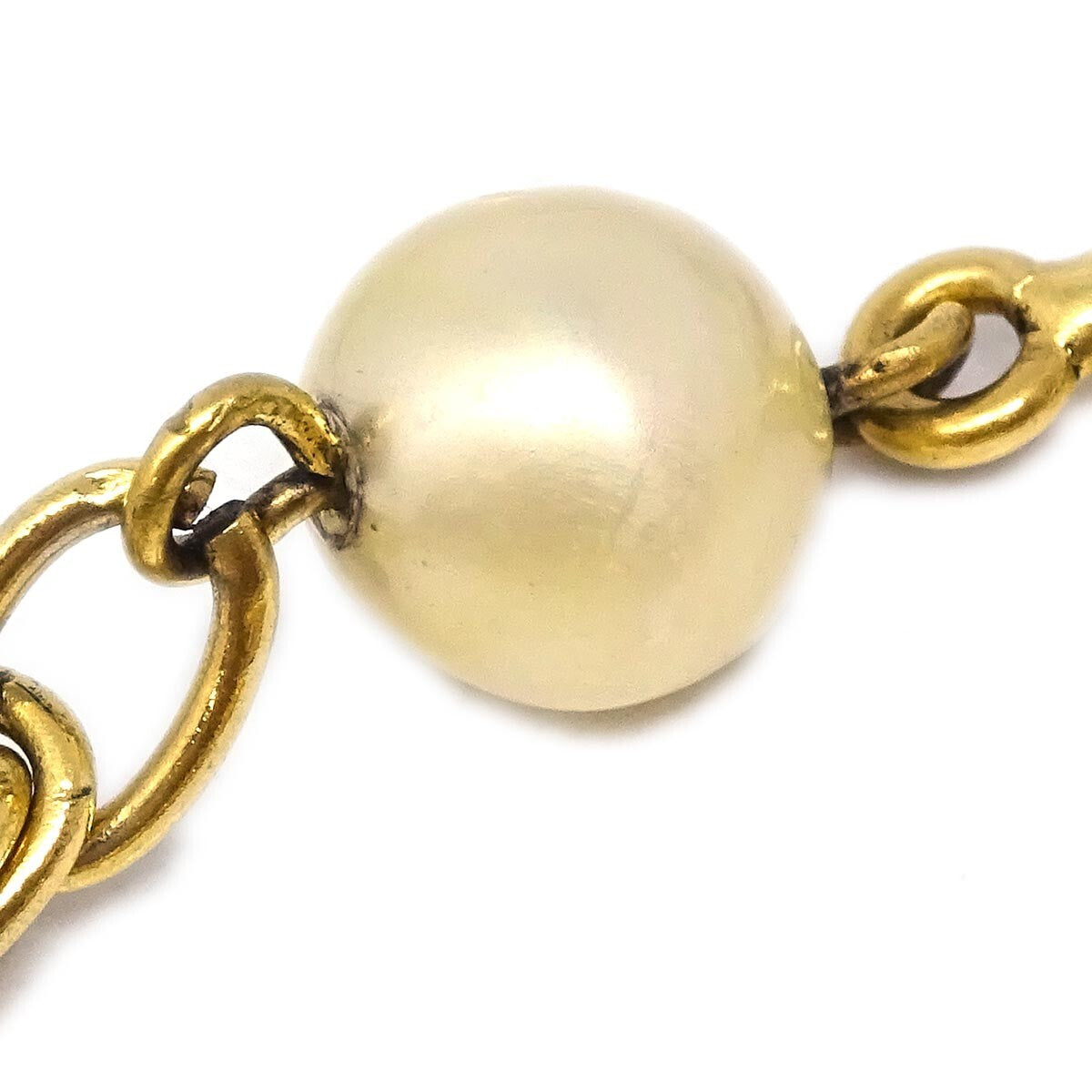Chanel Cc Star Bracelet Metal With Crystals And Faux Pearl Gold Gold_Plated Bracelet Jewelry (Pre-Owned)