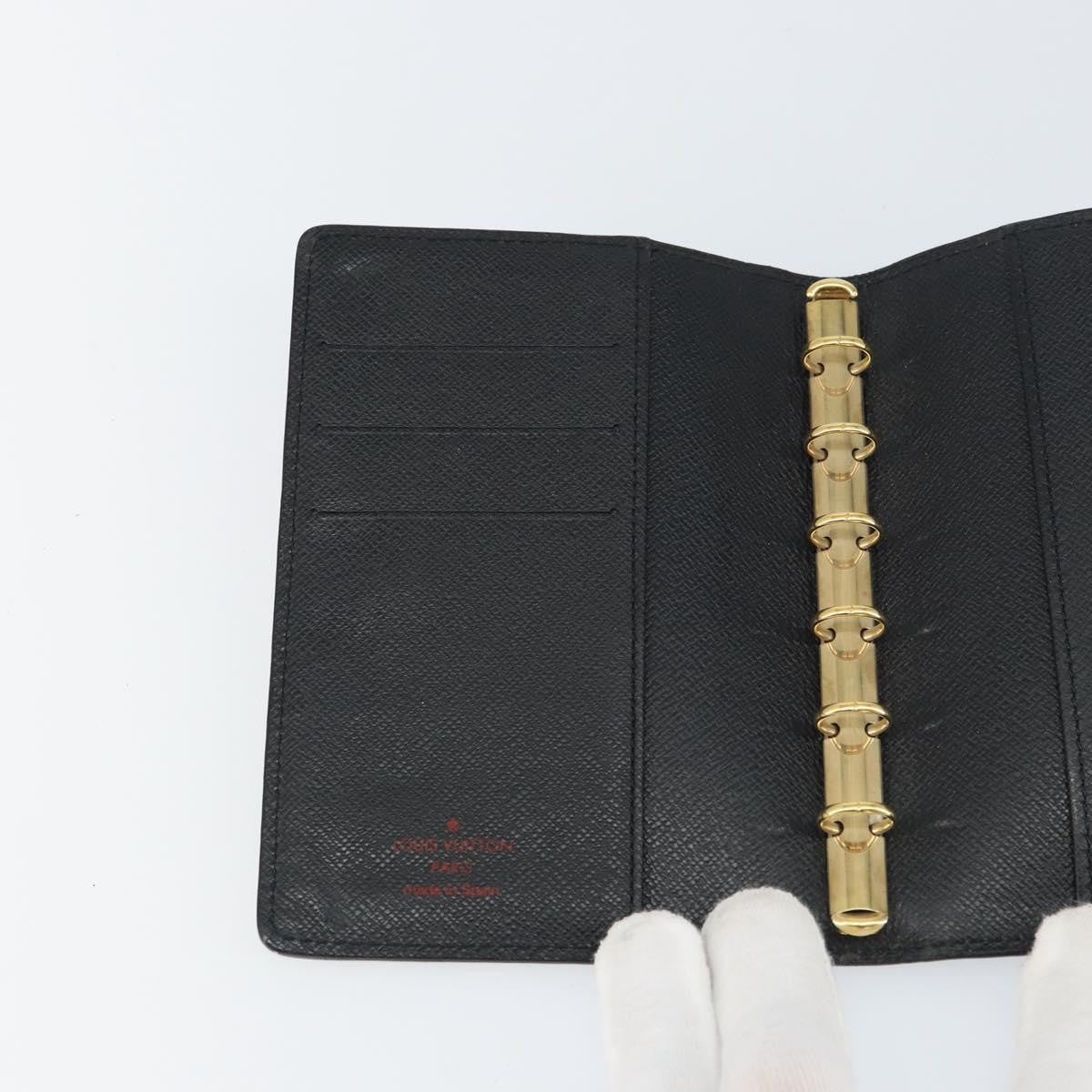 Louis Vuitton Agenda Cover Epi Leather Black Leather Wallets Accessory (Pre-Owned)