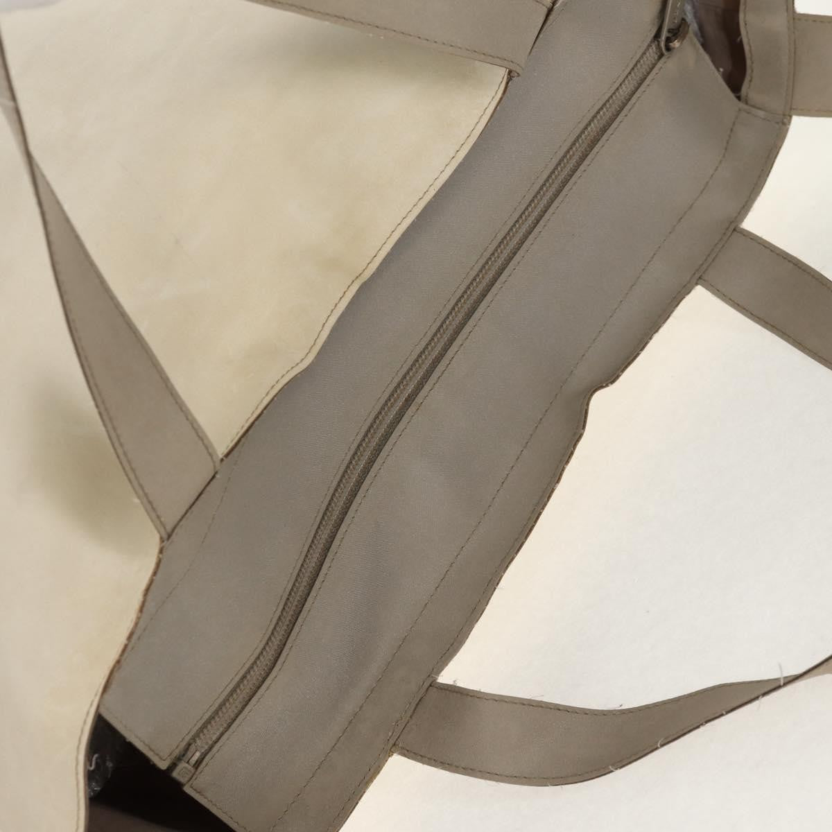 Chanel Sport Tote Nylon Gray Nylon Tote Bag Bag (Pre-Owned)