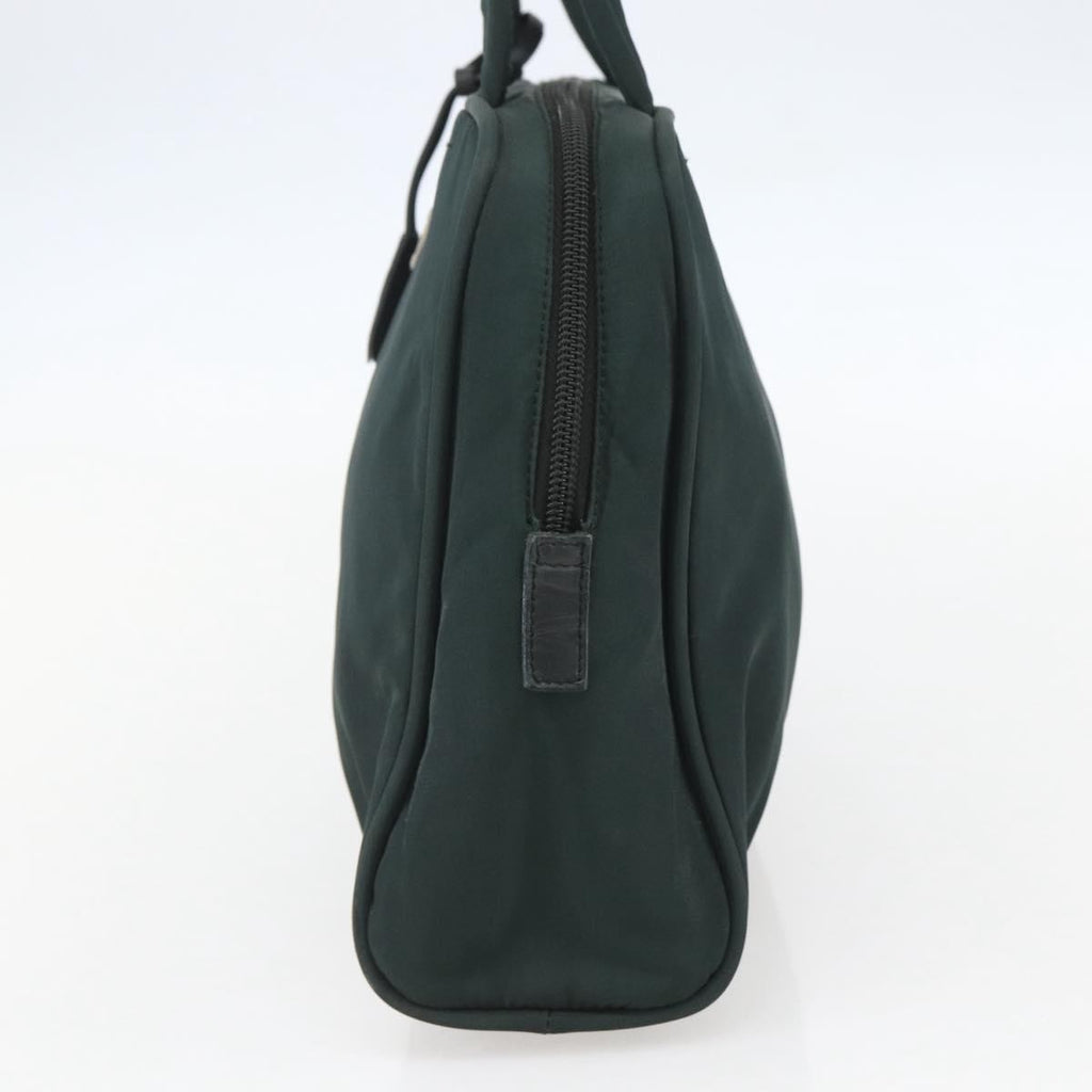 Prada Bowling Shoulder Bag Tessuto Green Nylon Handbag (Pre-Owned)
