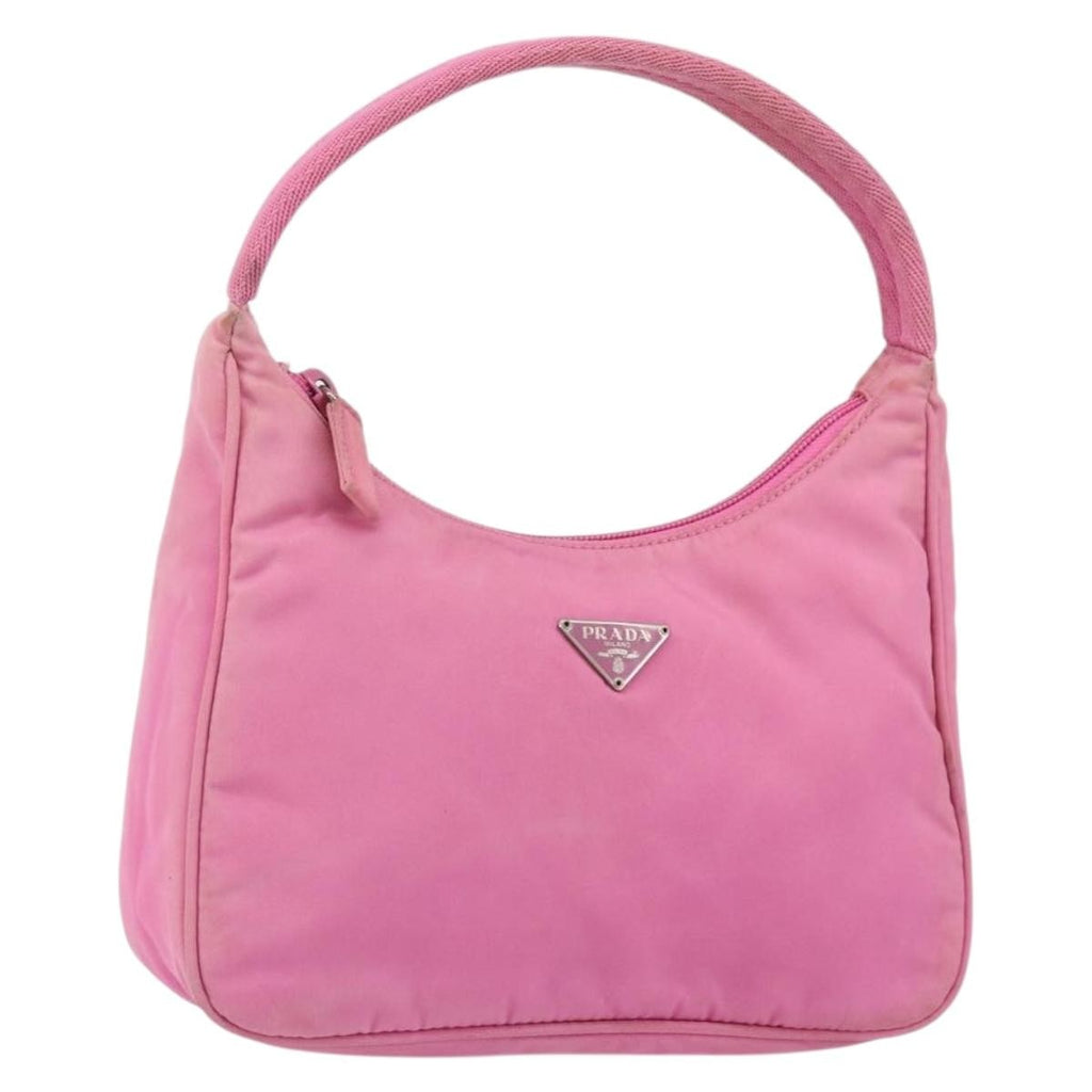 Prada Hobo Tessuto Pink Nylon Handbag (Pre-Owned)