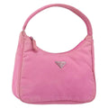 Prada Hobo Tessuto Pink Nylon Handbag (Pre-Owned)