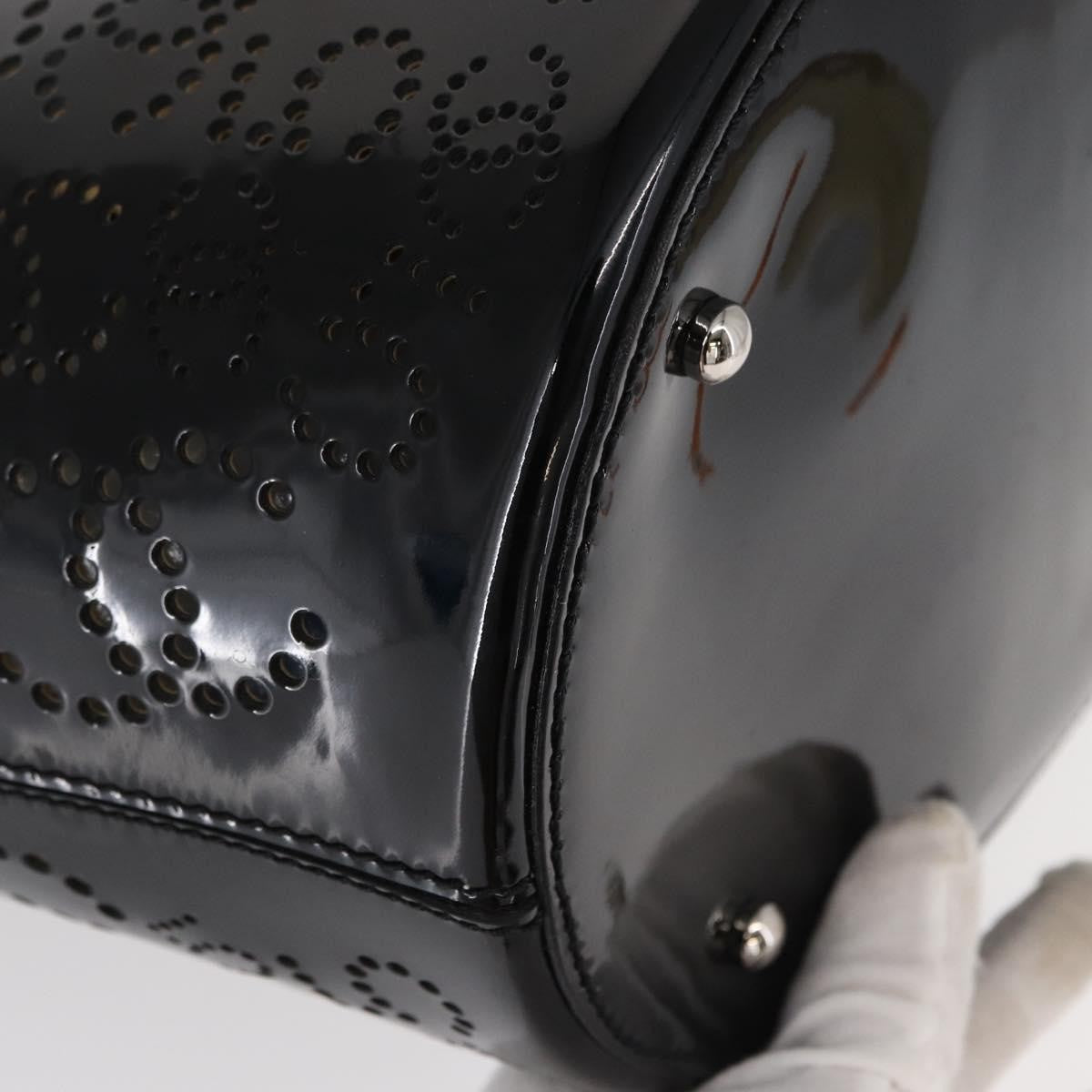 Chanel Cc No.5 Shopping Tote Perforated Patent Black Patent_Leather Tote Bag Bag (Pre-Owned)