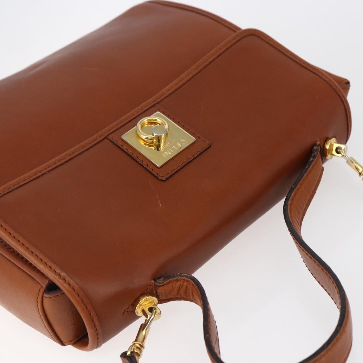 Celine Handbag Leather Brown Leather Handbag (Pre-Owned)