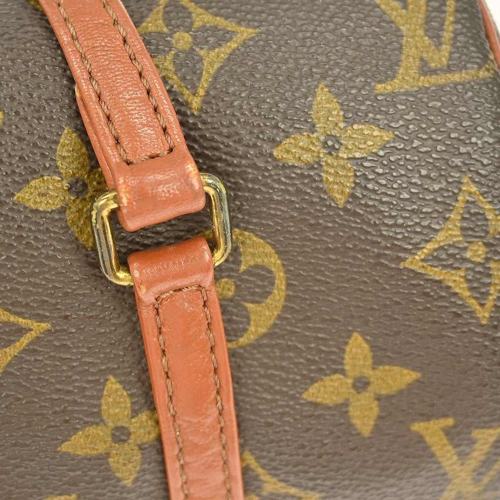 Louis Vuitton Papillon Handbag Monogram Canvas Brown Canvas Handbag (Pre-Owned)