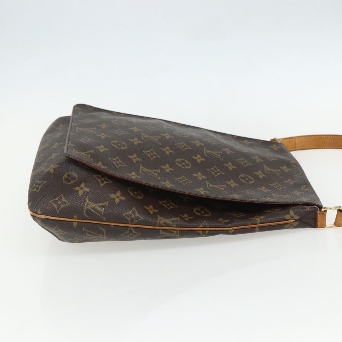 Louis Vuitton Musette Handbag Monogram Canvas Brown Canvas Shoulder Bag Bag (Pre-Owned)