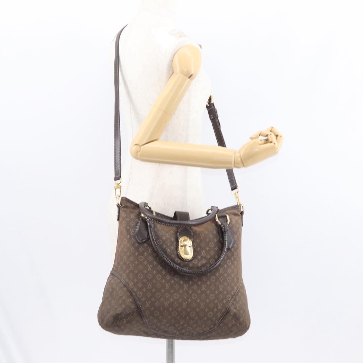 Louis Vuitton Elegie Handbag Monogram Idylle Black Canvas Handbag (Pre-Owned)
