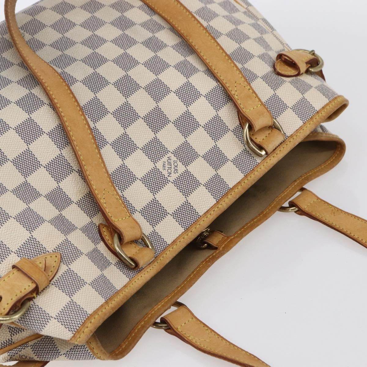 Louis Vuitton Batignolles Handbag Damier White Canvas Tote Bag Bag (Pre-Owned)