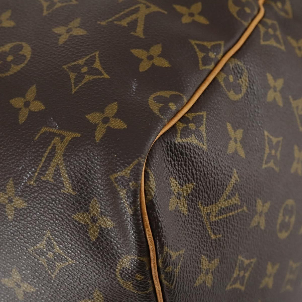 Louis Vuitton Keepall Bag Monogram Canvas Brown Canvas Travel Bag Bag (Pre-Owned)