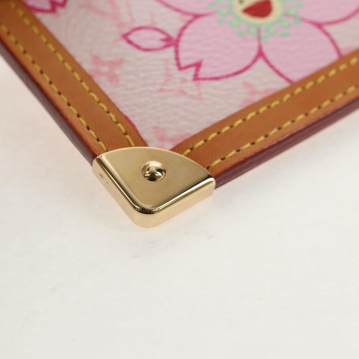 Louis Vuitton Pochette Cles Key Pouch Reverse Monogram Giant Pink Canvas Clutche & Pouche Bag (Pre-Owned)