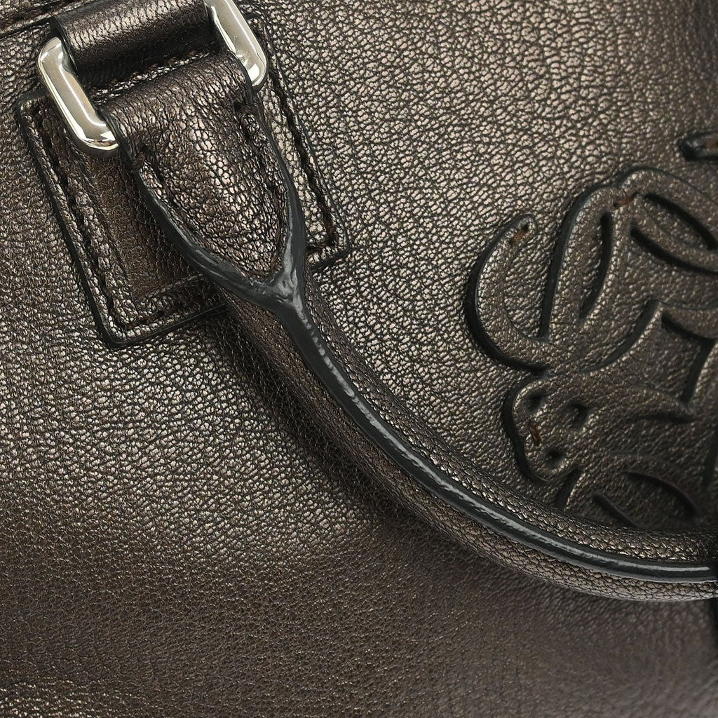 Loewe Amazona Bag Leather Brown Leather Handbag (Pre-Owned)