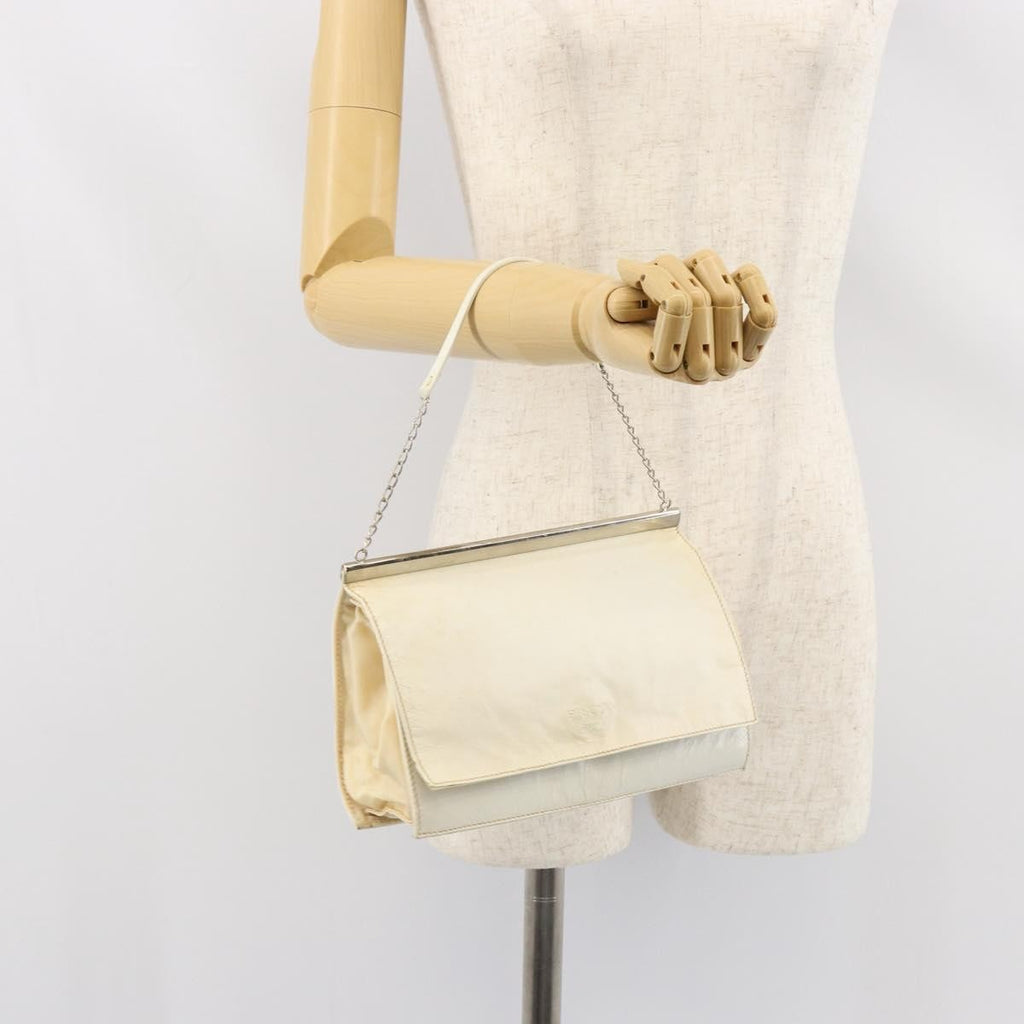 Prada Vintage Shoulder Bag Leather White Leather Shoulder Bag Bag (Pre-Owned)