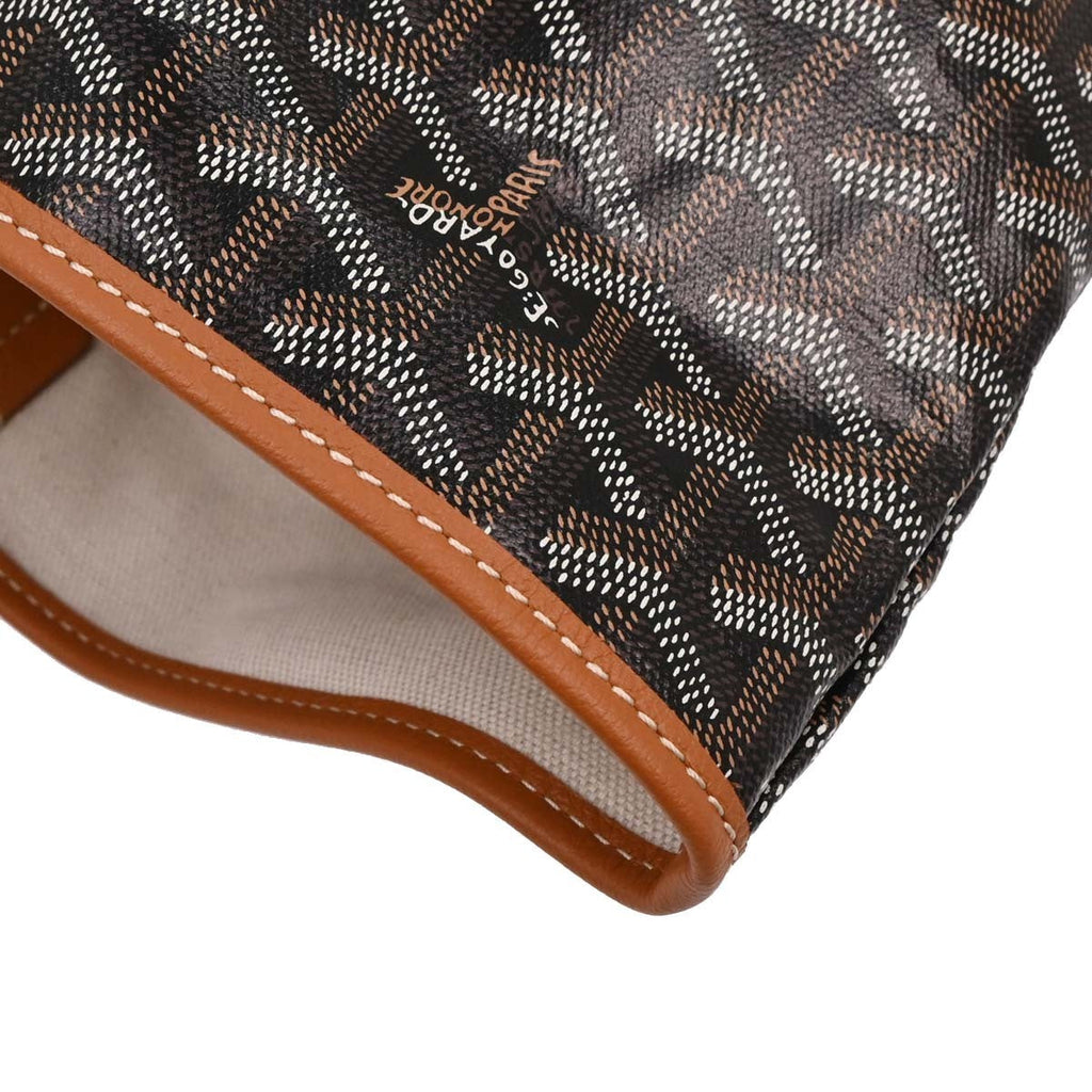 Goyard Saint Louis Tote Coated Canvas Black Canvas Tote Bag Bag (Pre-Owned)