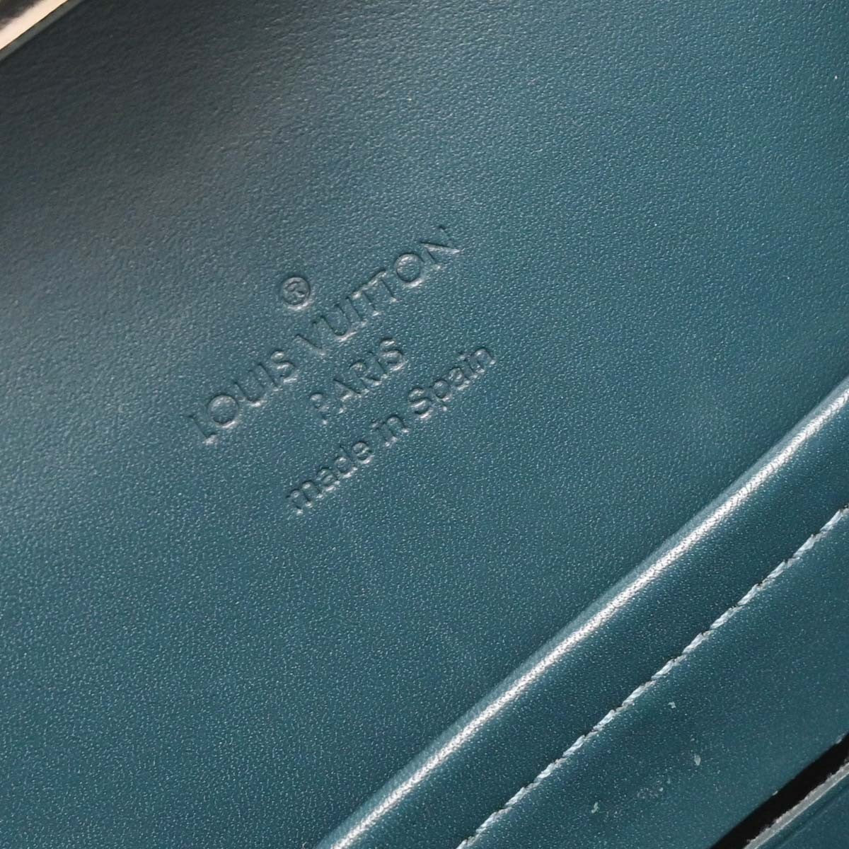 Louis Vuitton Saint Ange Handbag Damier Vernis Green Patent_Leather Handbag (Pre-Owned)