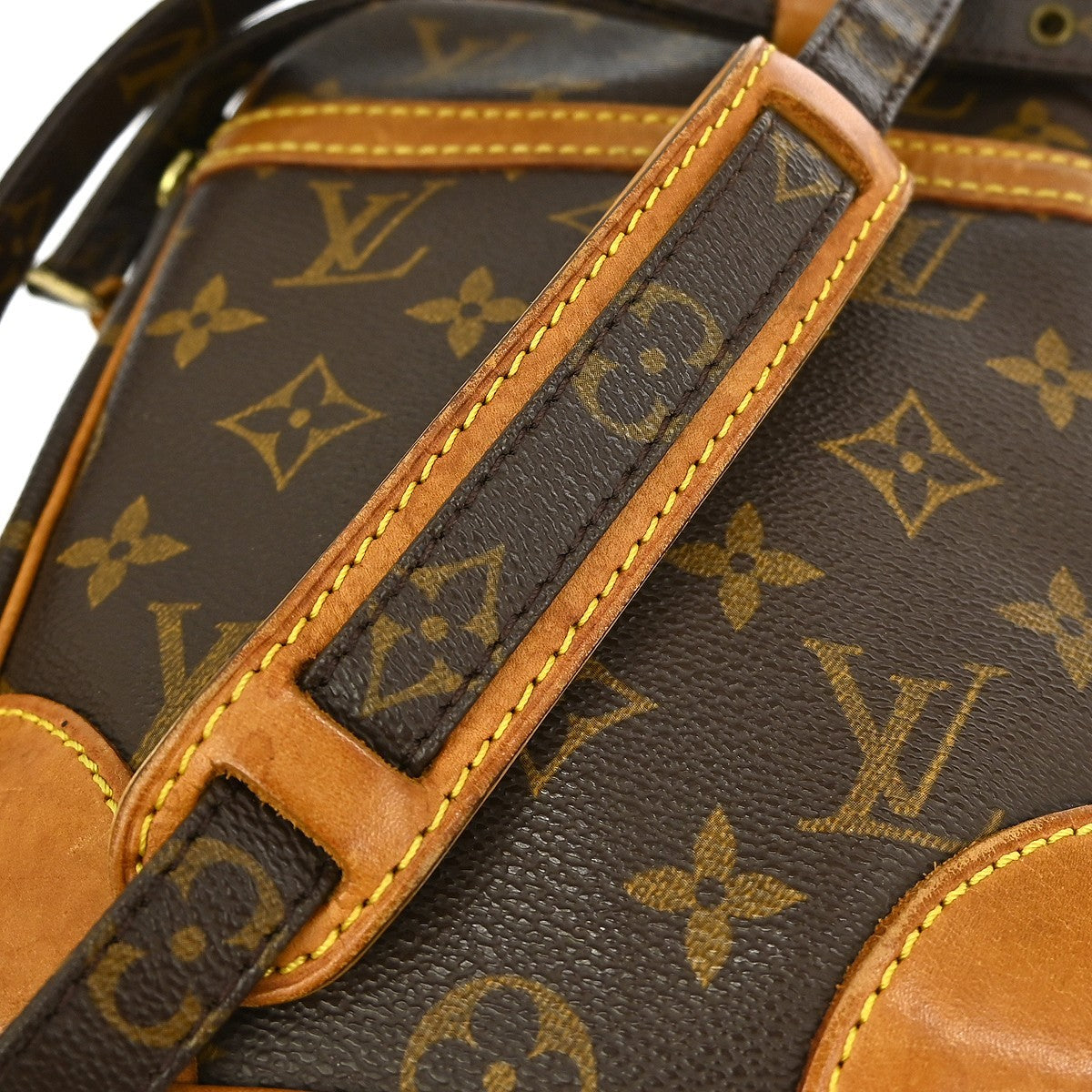 Louis Vuitton Danube Handbag Monogram Canvas Brown Canvas Shoulder Bag Bag (Pre-Owned)