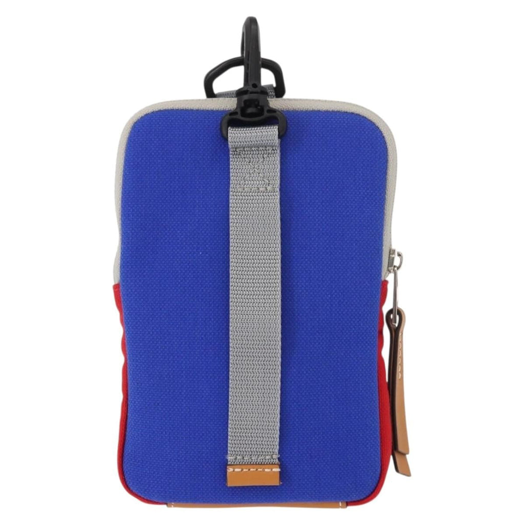 Loewe Eye/Loewe/Nature Zip Neck Pouch Canvas With Applique Blue Canvas Clutche & Pouche Bag (Pre-Owned)