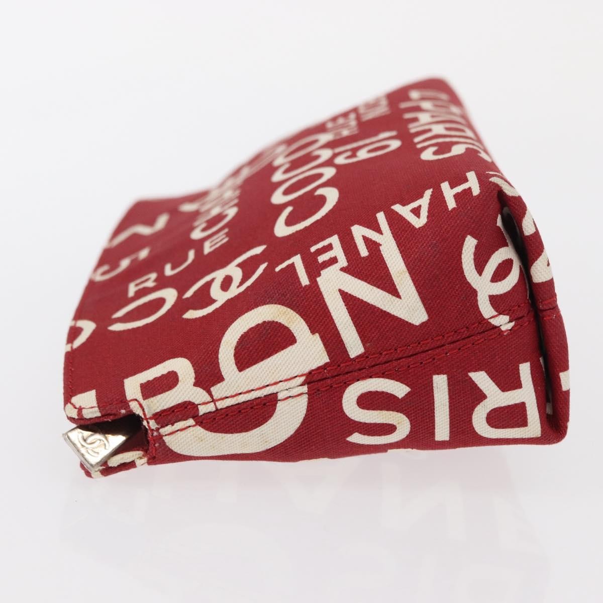 Chanel 31 Rue Cambon Clutch Canvas Red Canvas Clutche & Pouche Bag (Pre-Owned)