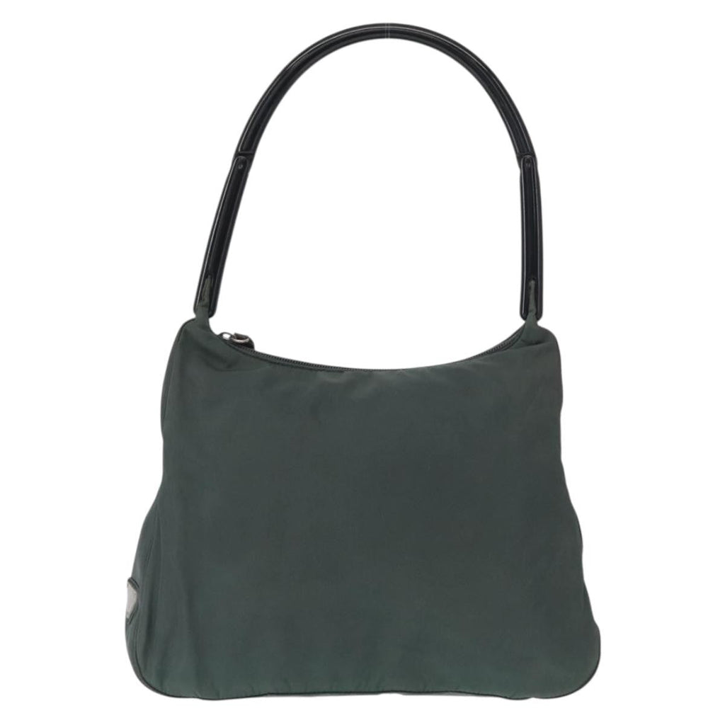 Prada Vintage Shoulder Bag Tessuto Green Nylon Shoulder Bag Bag (Pre-Owned)