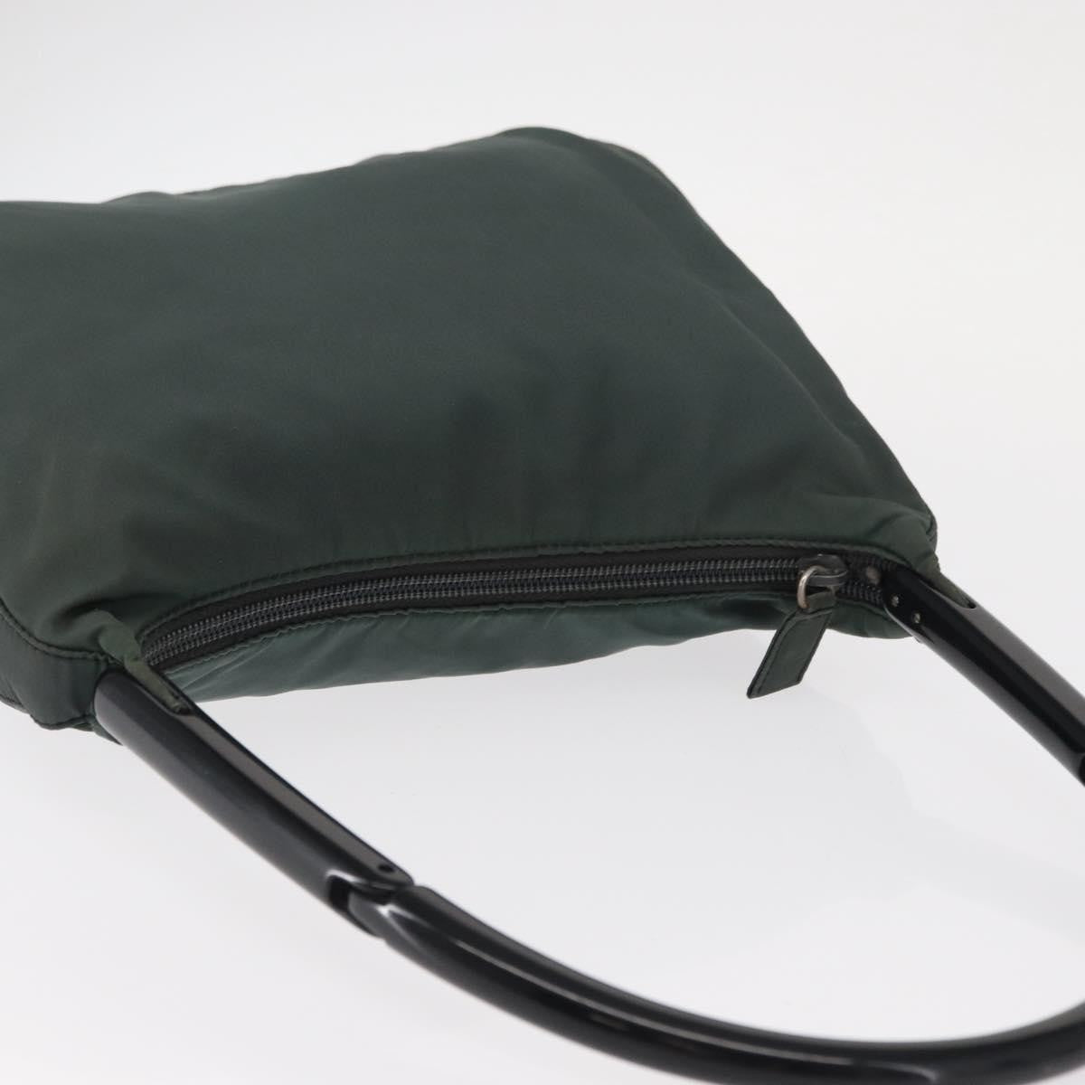 Prada Vintage Shoulder Bag Tessuto Green Nylon Shoulder Bag Bag (Pre-Owned)