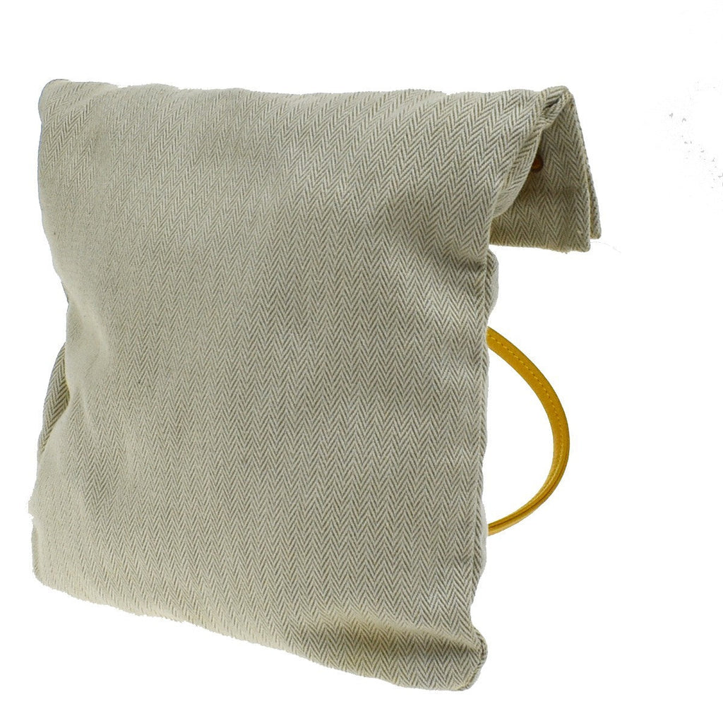 Hermes Aline Bag Toile Beige Canvas Shoulder Bag Bag (Pre-Owned)