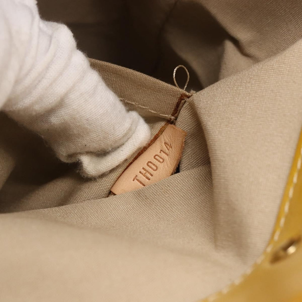 Louis Vuitton Reade Handbag Monogram Vernis Beige Patent_Leather Tote Bag Bag (Pre-Owned)