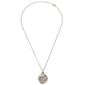 Chanel Medallion Pendant Necklace Metal Silver Silver_Plated Jewelry (Pre-Owned)