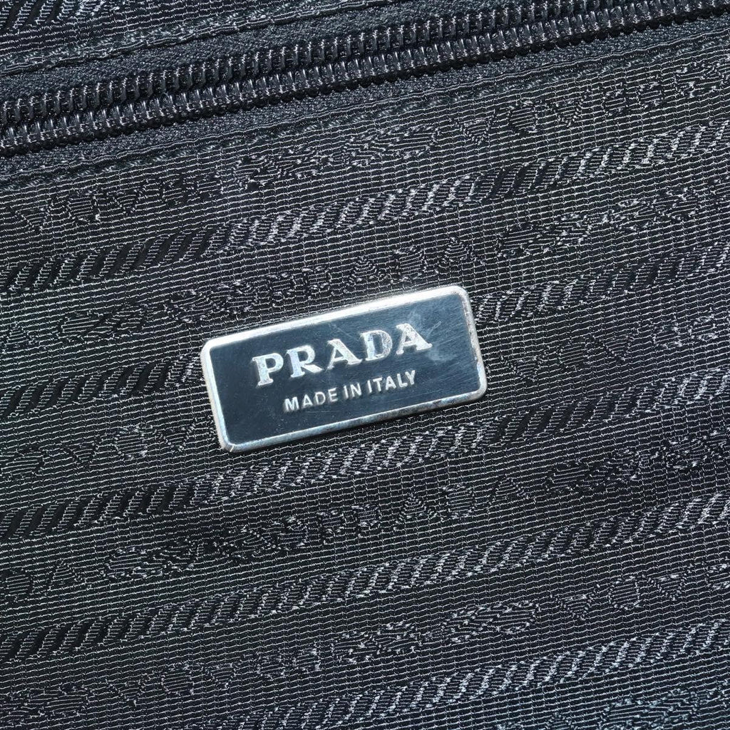 Prada Trunk Bag Nylon Black Nylon Travel Bag Bag (Pre-Owned)
