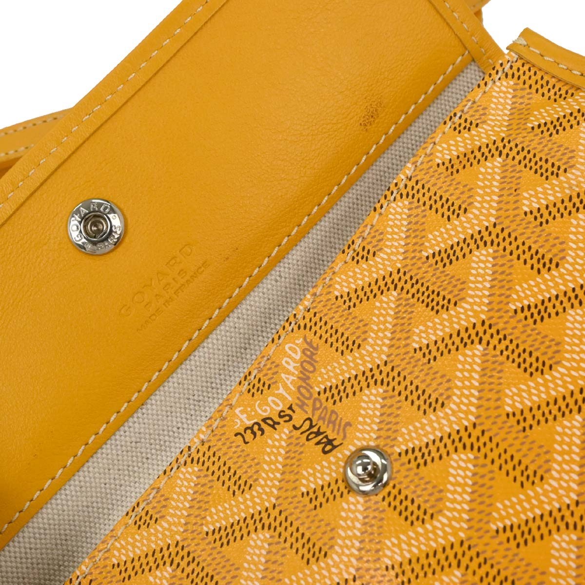 Goyard Saint Louis Tote Coated Canvas Yellow Canvas Tote Bag Bag (Pre-Owned)