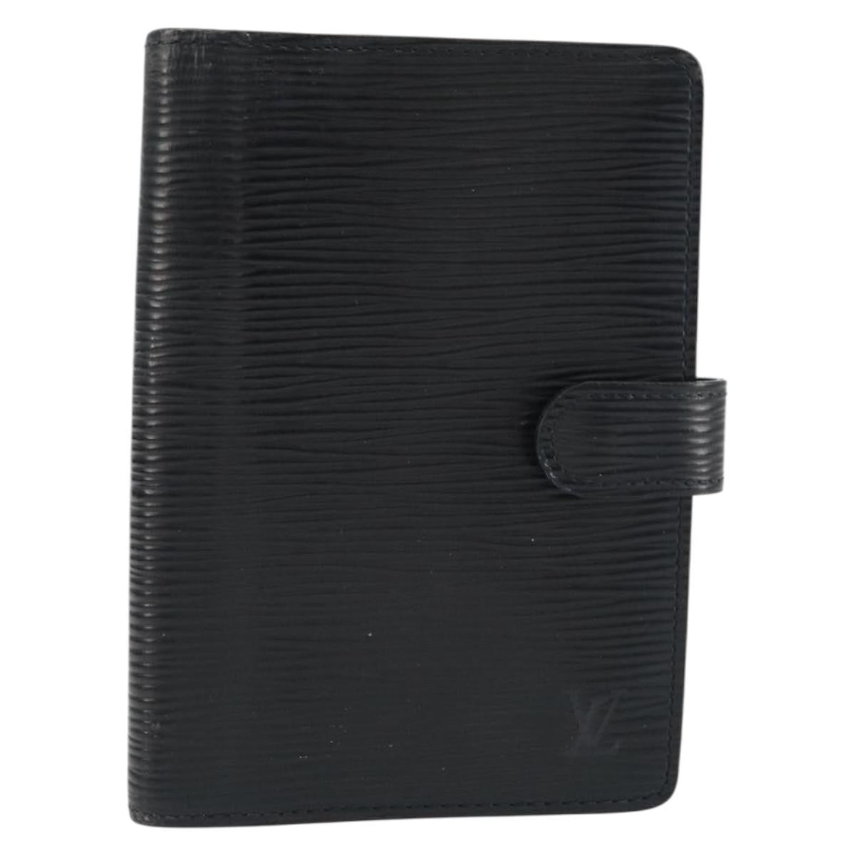 Louis Vuitton Agenda Cover Epi Leather Black Leather Wallets Accessory (Pre-Owned)
