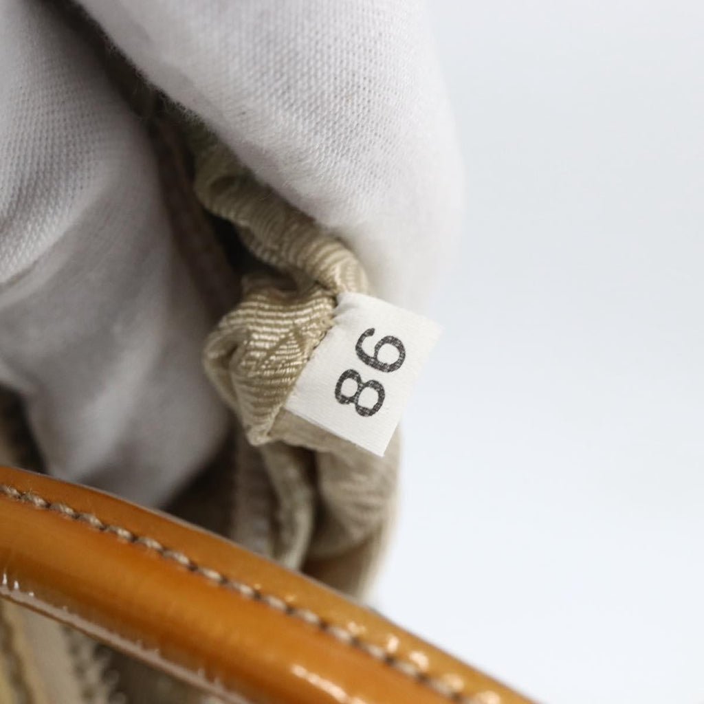 Prada Vintage Handbag Tessuto Beige Nylon Handbag (Pre-Owned)