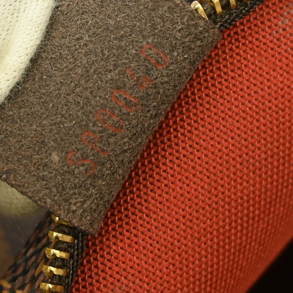 Louis Vuitton Trousse Make Up Bag Damier Canvas Brown Canvas Shoulder Bag Bag (Pre-Owned)