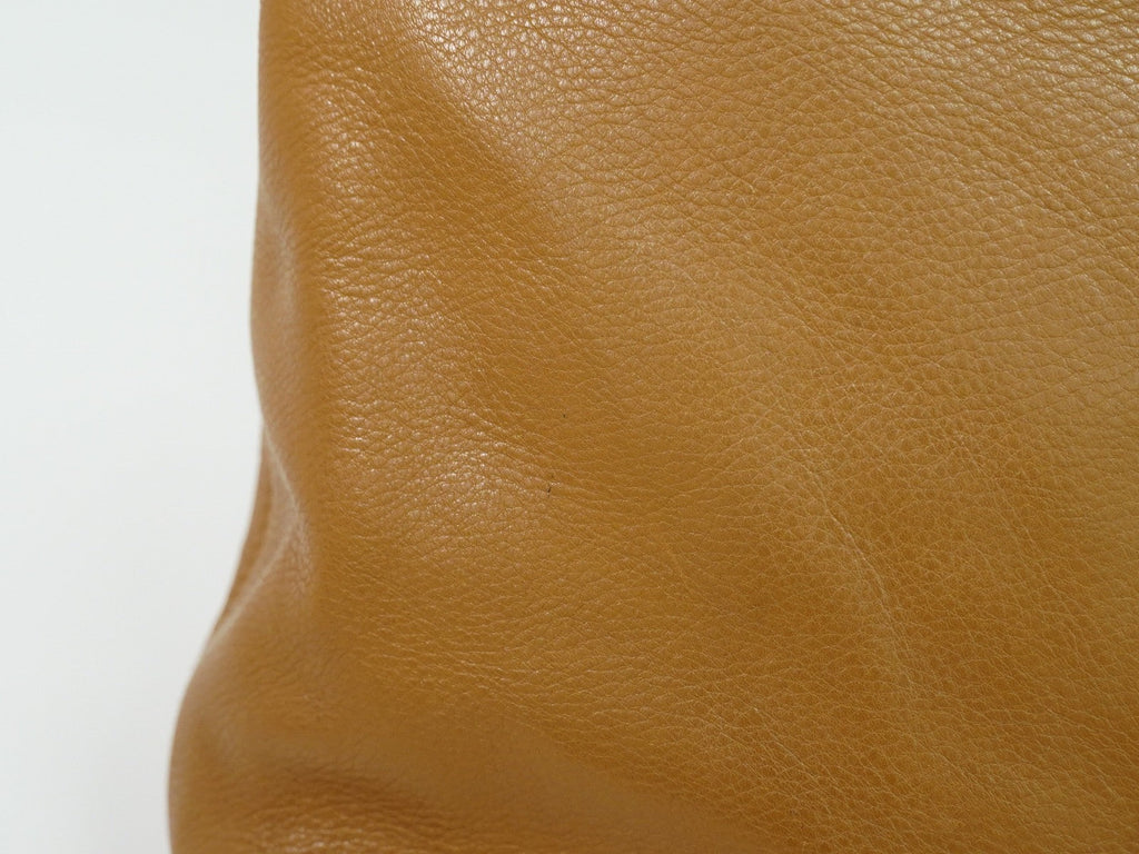 Chanel Vintage Cc Tote Leather Brown Leather Tote Bag Bag (Pre-Owned)
