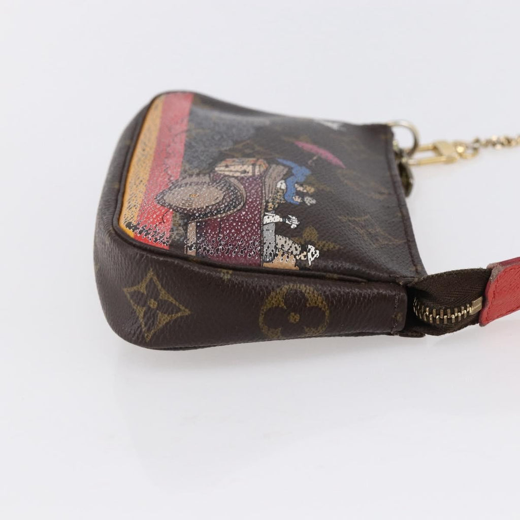 Louis Vuitton Pochette Accessoires Limited Edition Christmas Animation Monogram Canvas Brown Canvas Clutche & Pouche Bag (Pre-Owned)