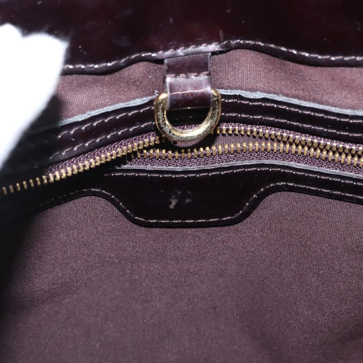 Louis Vuitton Wilshire Handbag Monogram Vernis Burgundy Patent_Leather Handbag (Pre-Owned)