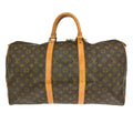 Louis Vuitton Keepall Bag Monogram Canvas Brown Canvas Travel Bag Bag (Pre-Owned)