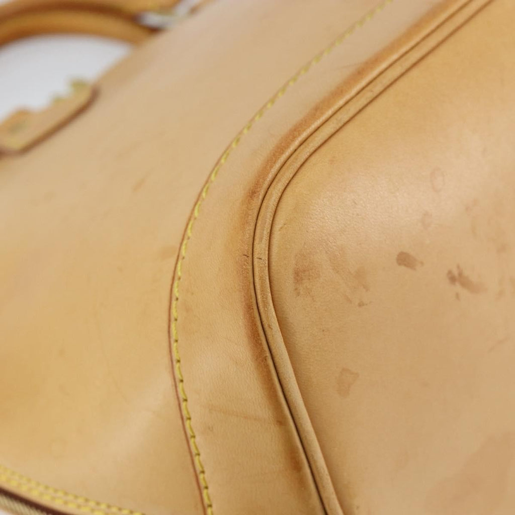 Louis Vuitton Alma Handbag Nomade Leather Beige Leather Handbag (Pre-Owned)
